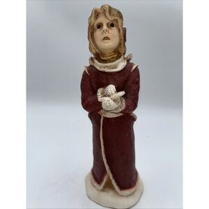 Rare Vintage 1988 Universal Statuary Corp #890 Christmas Caroler Bug Eyed Women